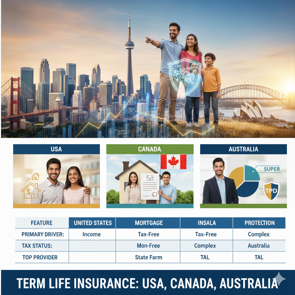 Term Life Insurance USA Canada Australia